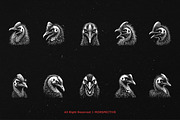 10 Bundle Dark Art Cassowary Bird, an Illustration by Morspective (Thumbnail 6 of 7)