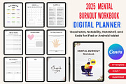 2025 Digital Planner Bundle, a Stationery Template by Designmela01 (Thumbnail 5 of 10)