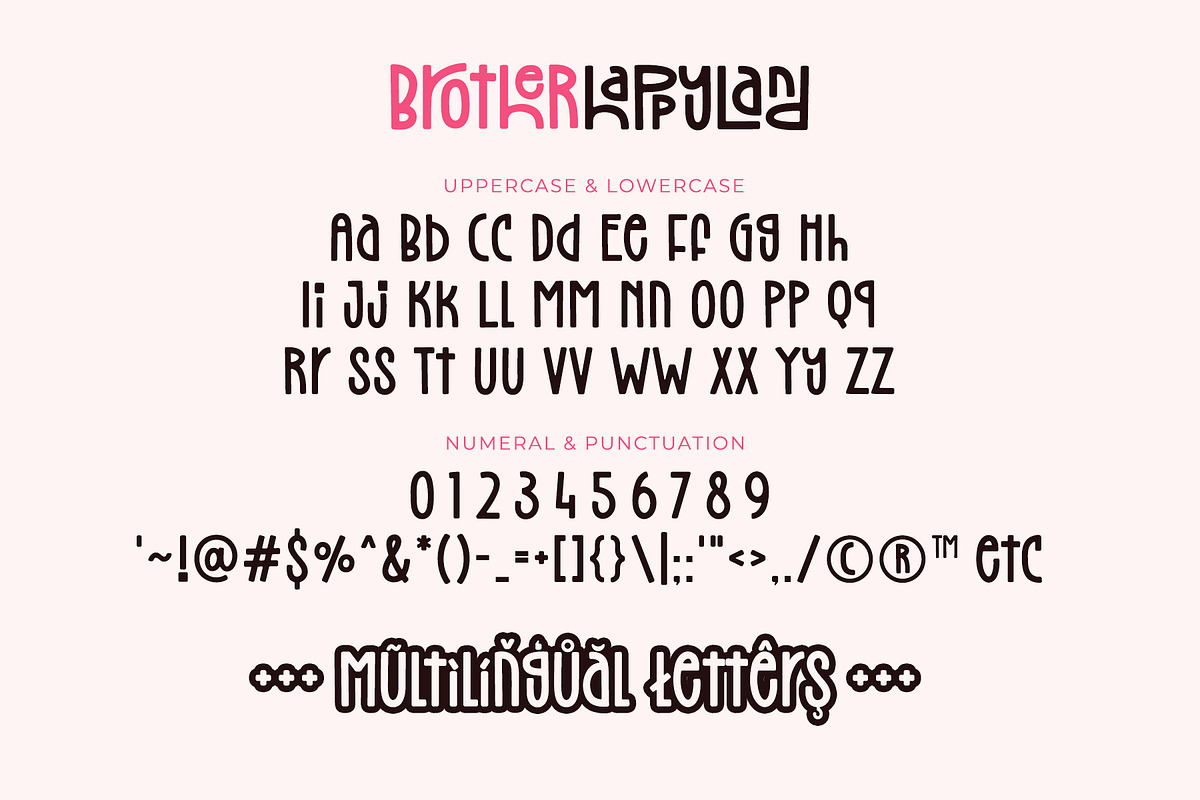 Brother Happyland - Fun Cute Font, a Sans Serif Font by Airotype (Photo 9 of 11)