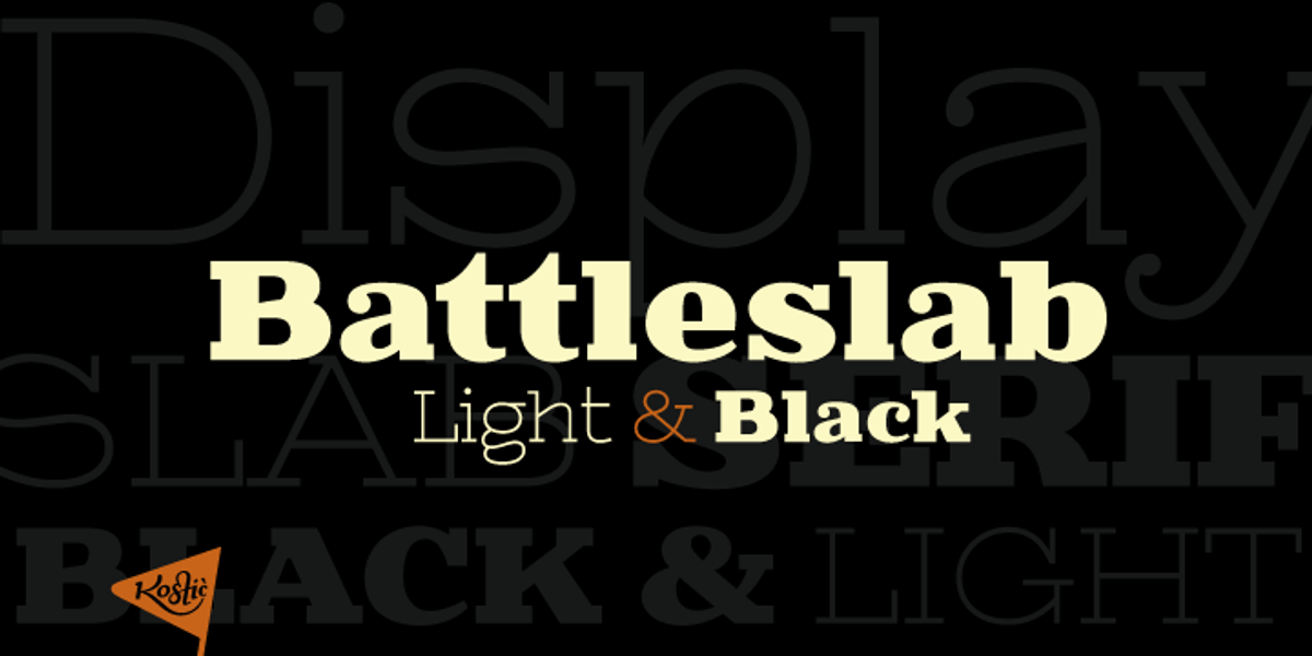 Battleslab, a Slab Serif Font by Kostic Type Foundry (Photo 1 of 3)