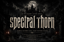 Spectral Thorn – Gothic Display Font