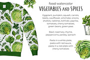 Food watercolor. Vegetables, a Food Illustration by irina.vaneeva (Thumbnail 12 of 25)