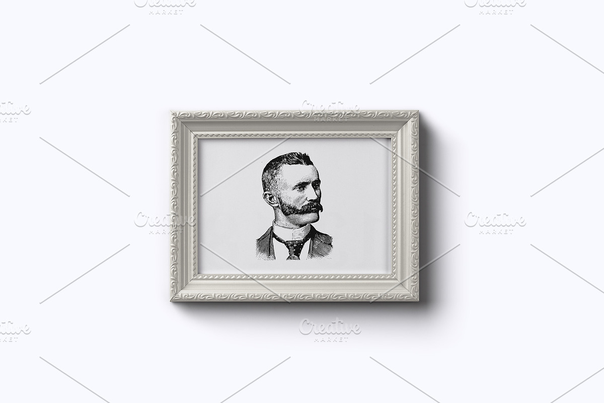 Vintage Male Portraits, a Decorative Illustration by TheBlackPixelCo (Photo 4 of 7)
