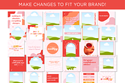 Bright Retro Instagram Posts, a Social Media Template by Macarons and Mimosas (Thumbnail 3 of 10)