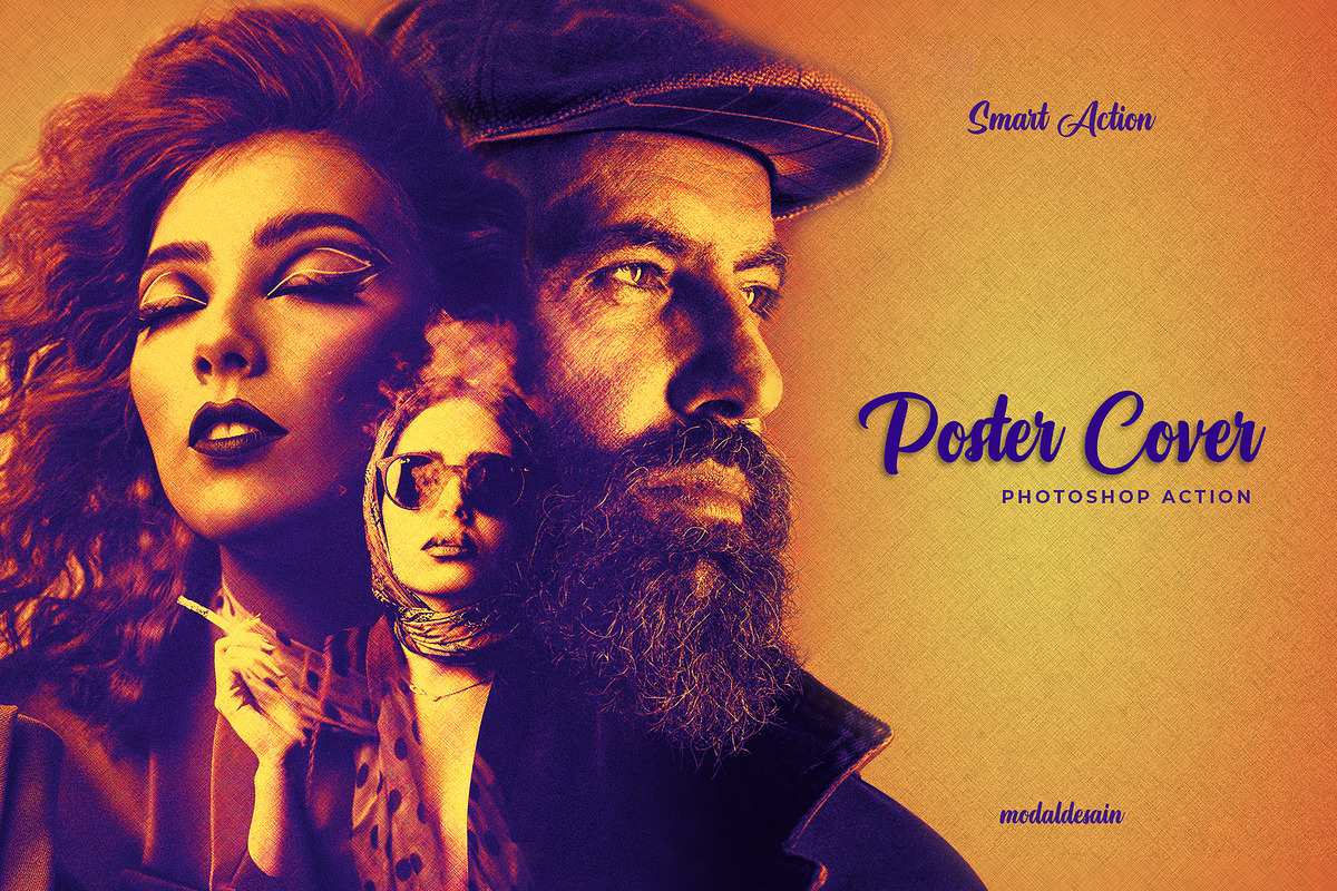 Cinematic Poster - Photoshop Action, an Action Add-On by Modaldesain (Photo 1 of 4)