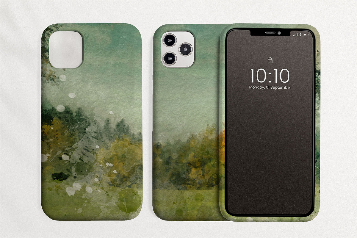 Mysterious Watercolor Landscapes 3, a Background Graphic by Suna Kosem (Photo 3 of 14)