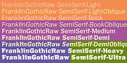 Franklin Gothic Raw Semi Serif, a Sans Serif Font by Wiescher-Design (Thumbnail 4 of 6)