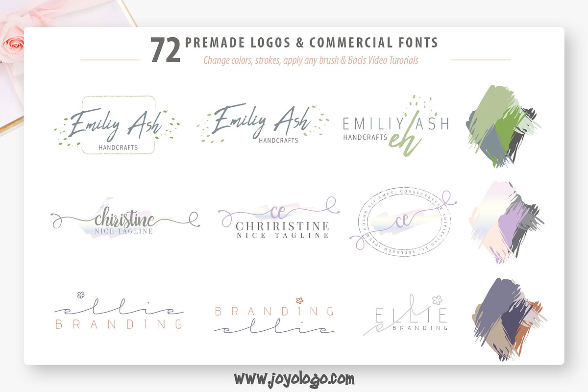Ladyholic Premade Logo Branding Pack, a Branding & Logo Template by joyologo (Photo 7 of 17)