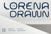 CS Lorena Drawn, a Sans Serif Font by Craft Supply Co. (Thumbnail 1 of 8)