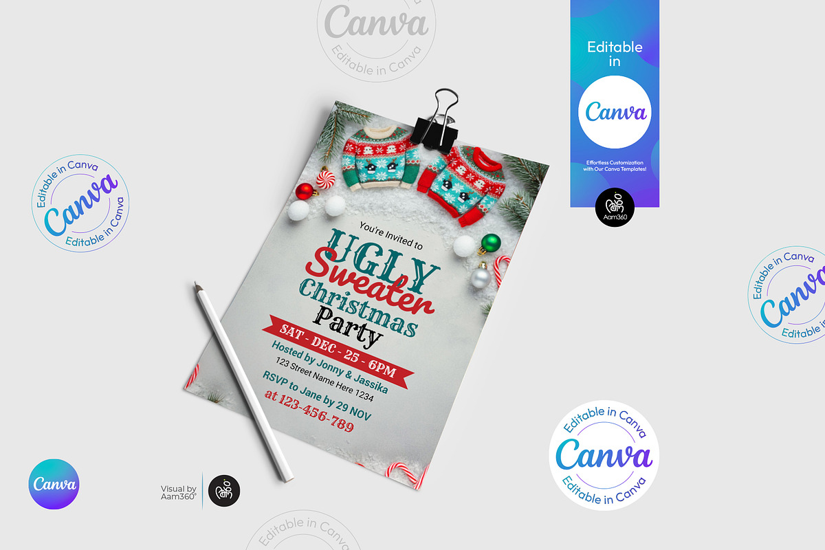 Christmas Flyer Template, a Flyer Template by Aam360 (Photo 3 of 5)