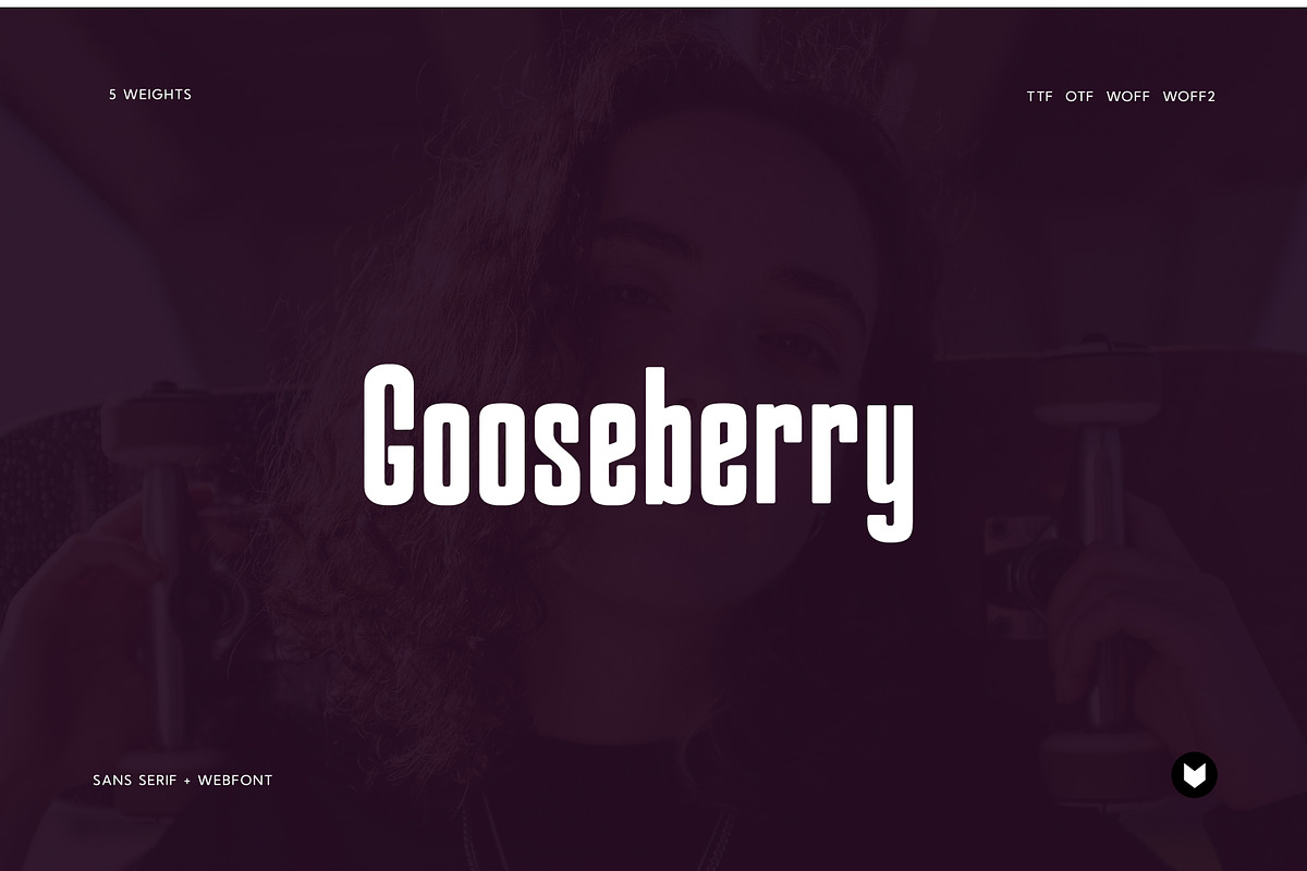 Gooseberry - Bold Typeface + Webfont, a Sans Serif Font by Foxtype (Photo 1 of 7)