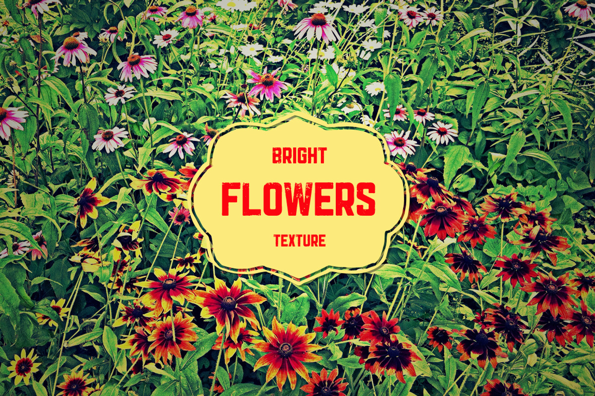 Bright Flowers Texture, a Texture Graphic by RM Photos and Art (Photo 1 of 2)