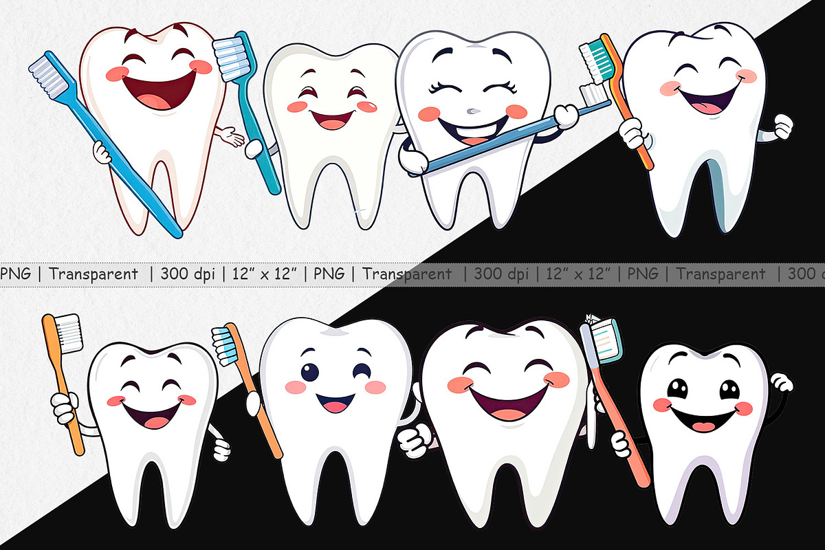 Dentist Tooth Clipart, a Graphic by Artnoy (Photo 2 of 5)