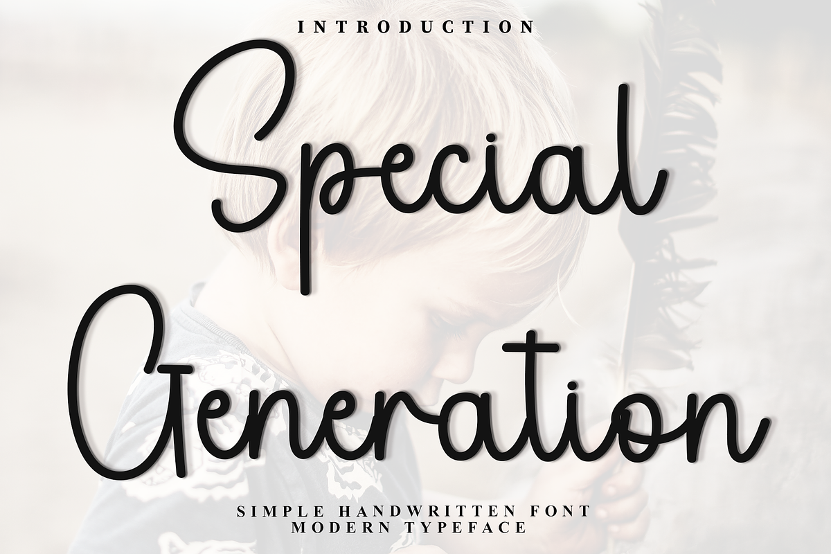 Special Generation, a Handwritten Font by FreshTypeINK (Photo 1 of 8)