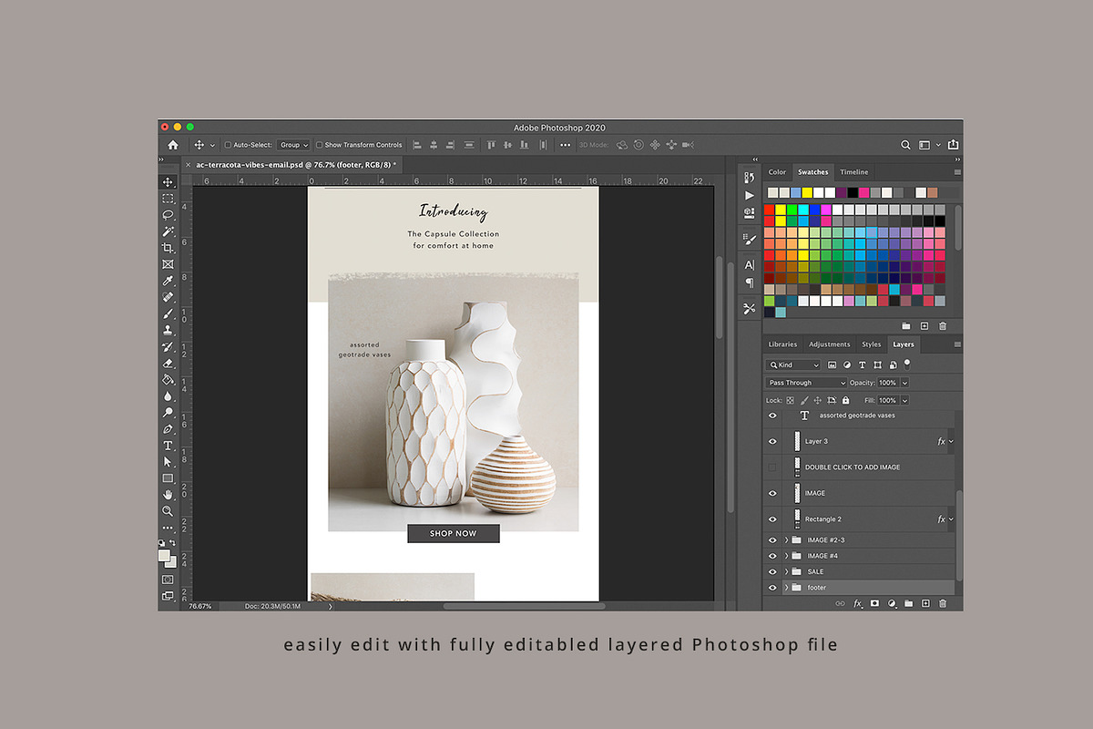 Terracotta Vibes Email Template, an Email Template by Edit & Go Templates (Photo 4 of 5)