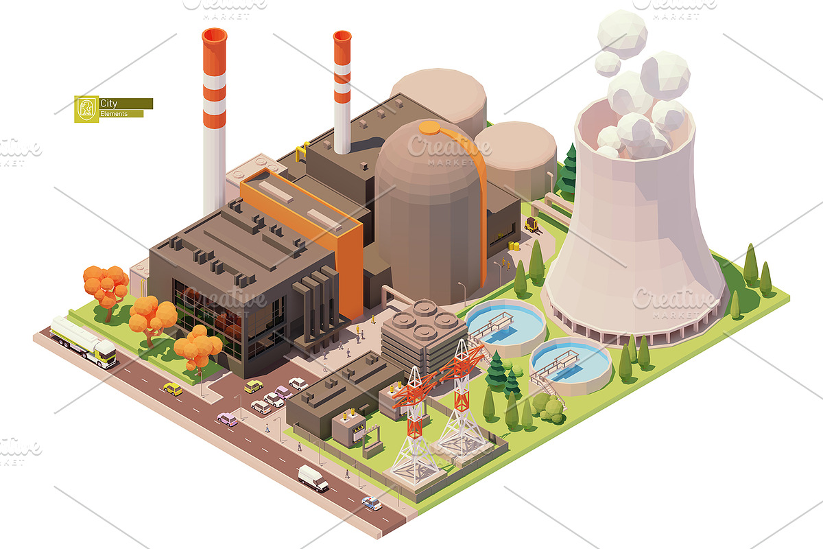 Isometric city map elements, an Object Graphic by tele52 (Photo 31 of 72)