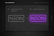 Neon Layer Styles, a Layer Style Add-On by erigon (Thumbnail 2 of 15)