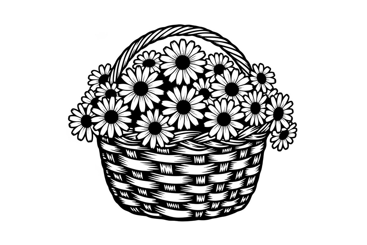 50 Woven Basket Vector Bundle, an Illustration by Designs_River (Photo 17 of 51)