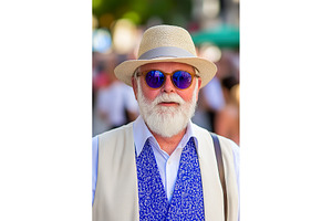 Elderly Belgian male in hat and, a Person Photo by Lermont51