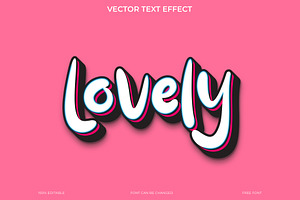 Lovely 3D Text Effect EPS File, an Action Add-On by Imamul001