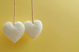 Handmade sewn fabric hearts for Valentines's Day, a Holiday Photo by AlyaAnd