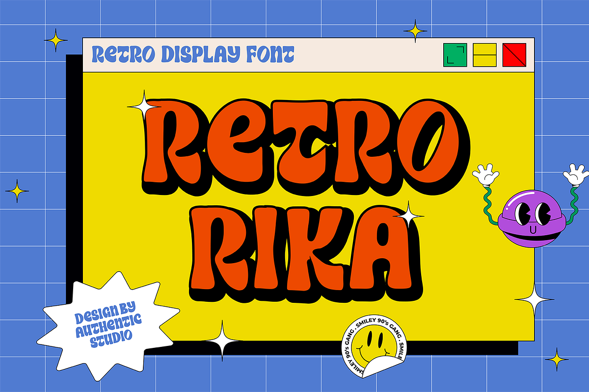 Retrorika Groovy Font, a Handwritten Font by Authentic Studio (Photo 2 of 14)