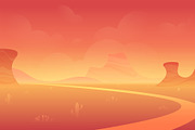 %SALE% -Stylized vector landscapes, a Wallpaper Graphic by VectorVision (Thumbnail 5 of 7)
