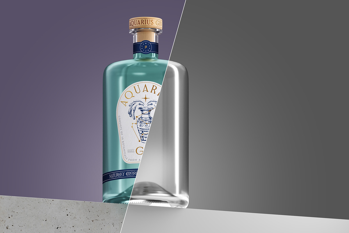 Liquor Bottle Mockup, a Product Mockup by Dopestype (Photo 4 of 4)