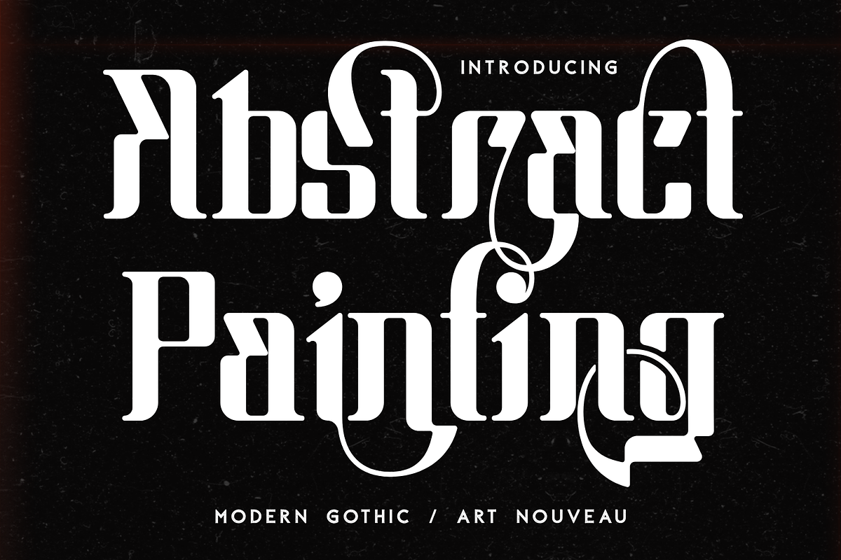 Abstract Painting Font, a Serif Font by 177Studio (Photo 1 of 8)