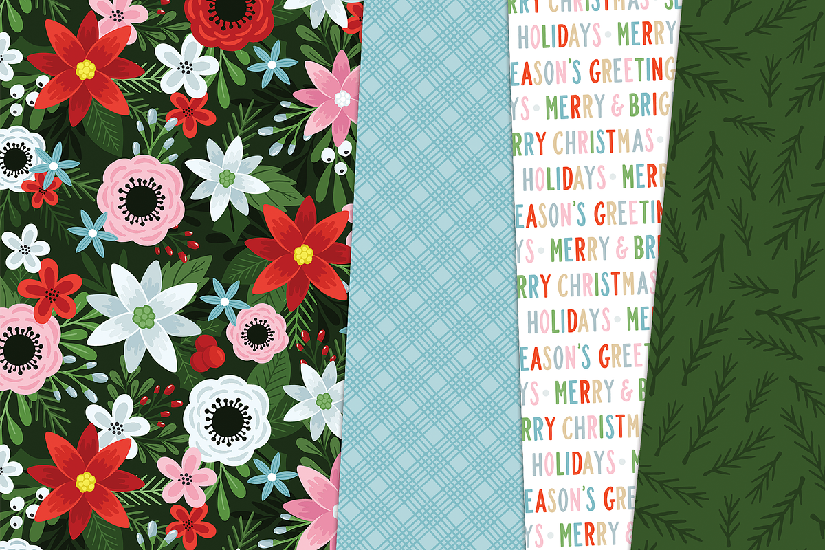 Seamless Christmas Digital Bundle, a Pattern Graphic by Paper Starr Studio (Photo 2 of 6)