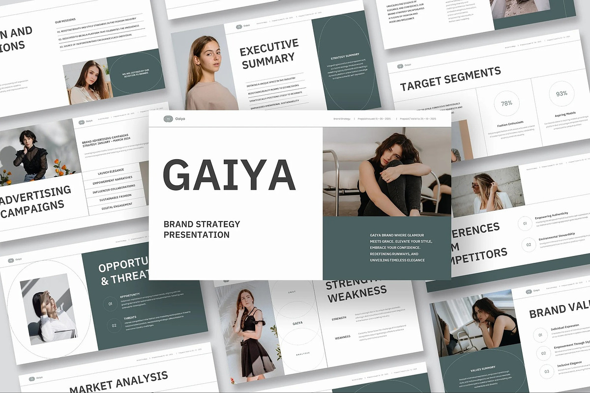 Brand Strategy Keynote Templates, a Presentation Template by Fit-tee (Photo 1 of 10)