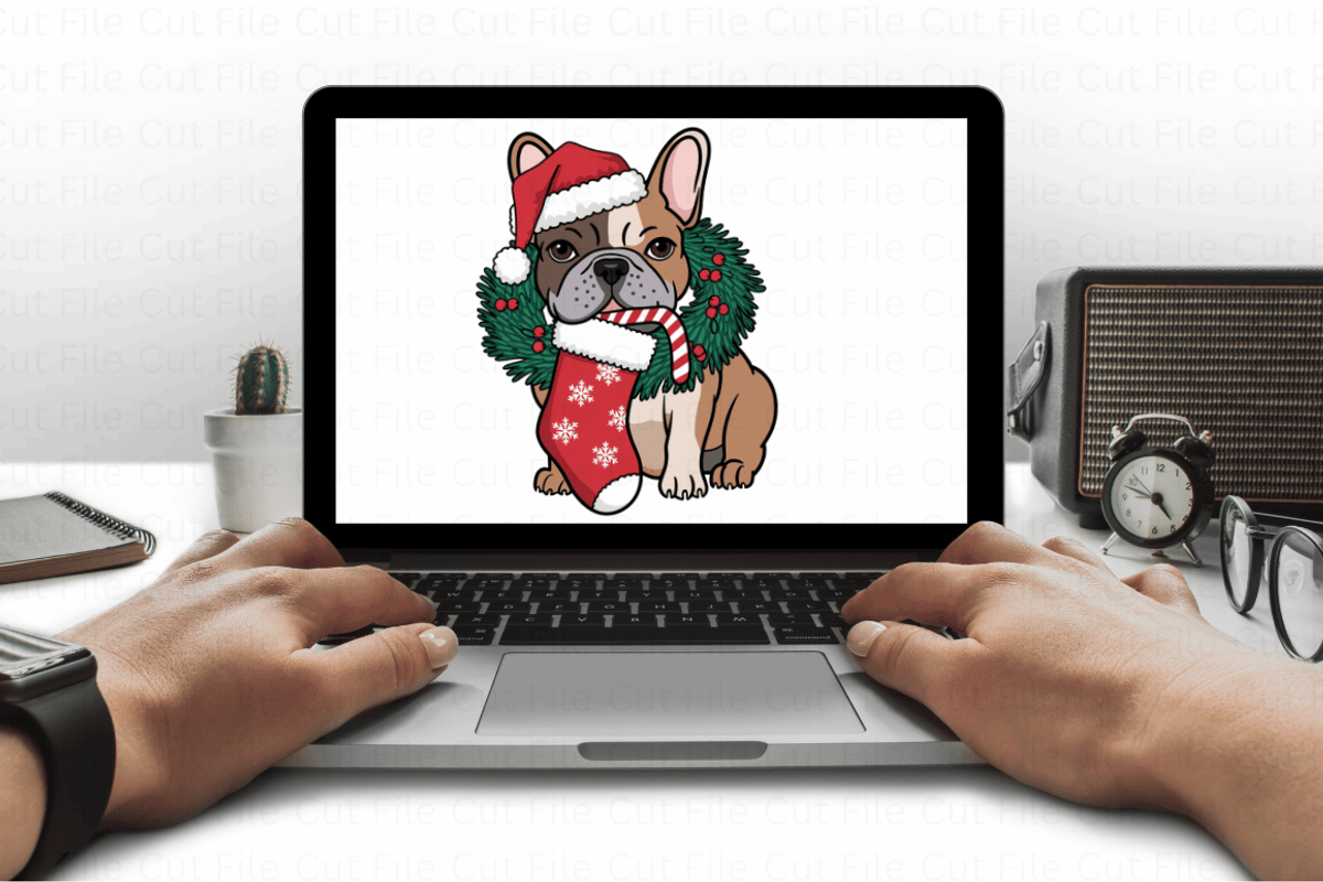 Christmas French Bulldog PNG Bundle, a Graphic by Cut File (Photo 5 of 5)