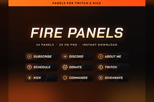 Fire Twitch & Kick Panels