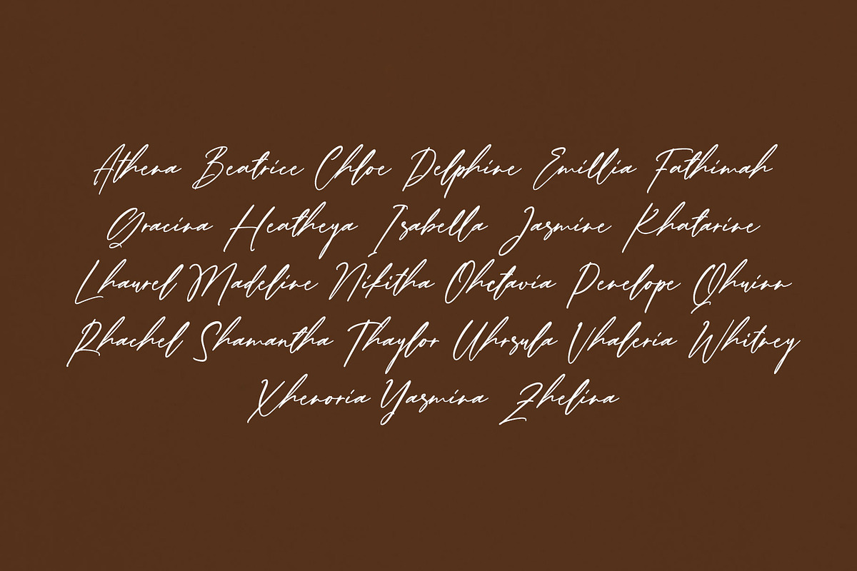 Renalika Modern Script Font, a Script Font by RantautypeStudio (Photo 11 of 15)