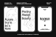 Kagon - Unique Modern Experimental, a Sans Serif Font by Pandeka Studio (Thumbnail 9 of 12)