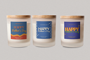 Father's Day Candle Label Template, a Branding & Logo Template by KnowyourLabel (Thumbnail 1 of 5)