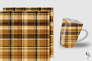 Gold Tartan Plaid Seamless Pattern, a Pattern Graphic by Creative Store (Thumbnail 3 of 5)