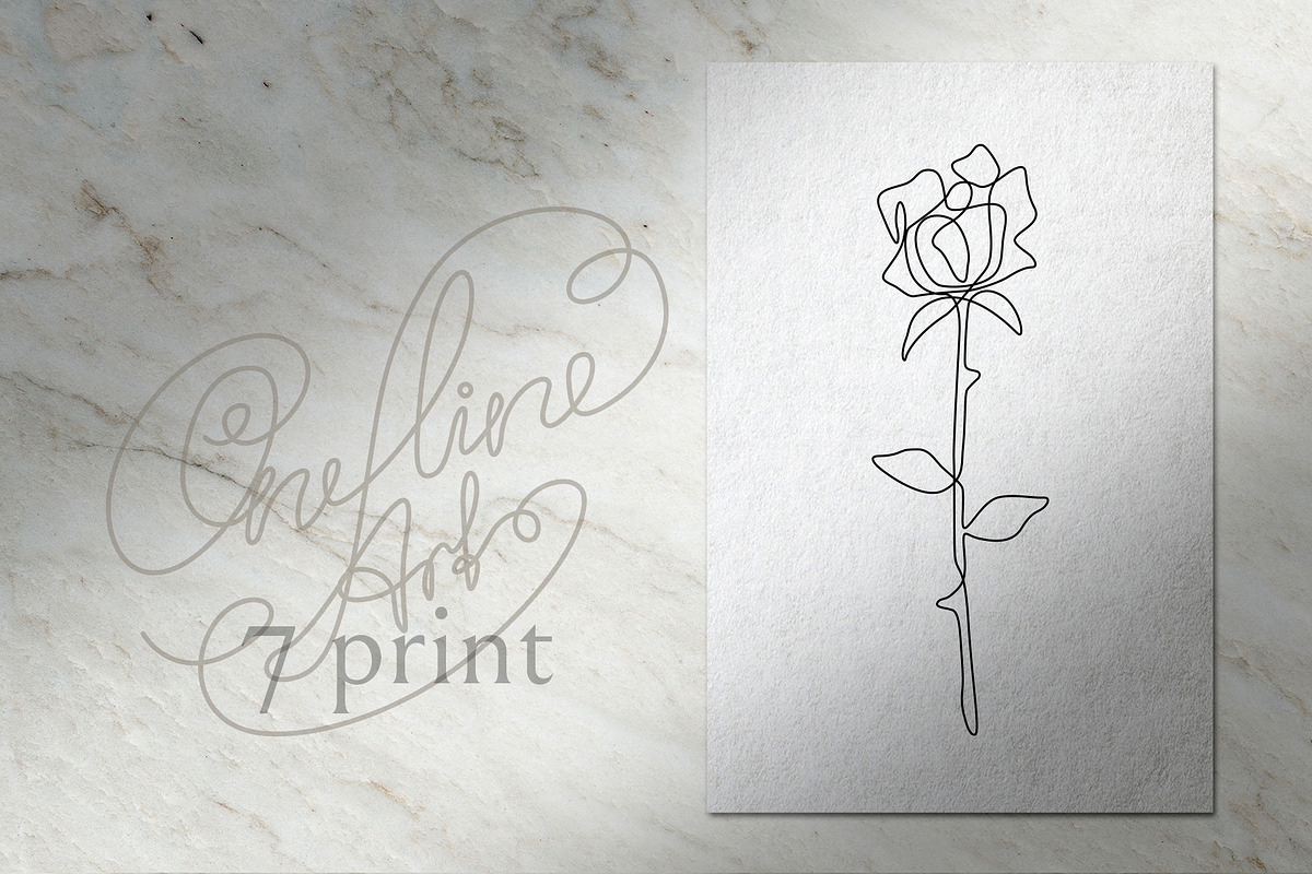 One Line Art Print, an Animal Illustration by Anastasiia_Dzhioeva (Photo 1 of 7)