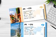 Editable Boarding Pass Template, a Card Template by YasdeyDesigns (Thumbnail 4 of 14)