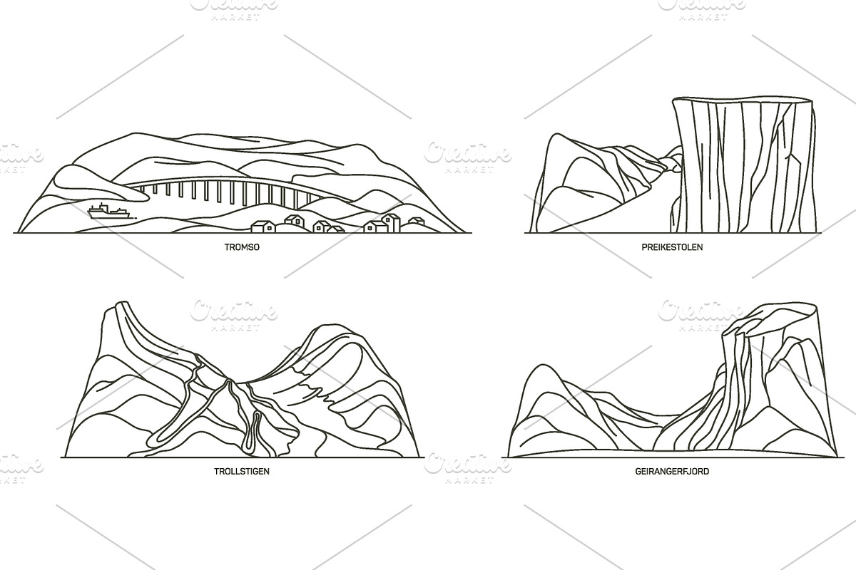 Natural sights of Norway, an Illustration by GenziWorkshop (Photo 12 of 13)