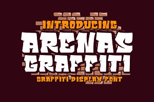 Arenas Graffiti Display Font