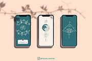 Instagram templates in Yoga style, a Social Media Template by Tatyana_Zenartist (Thumbnail 4 of 6)