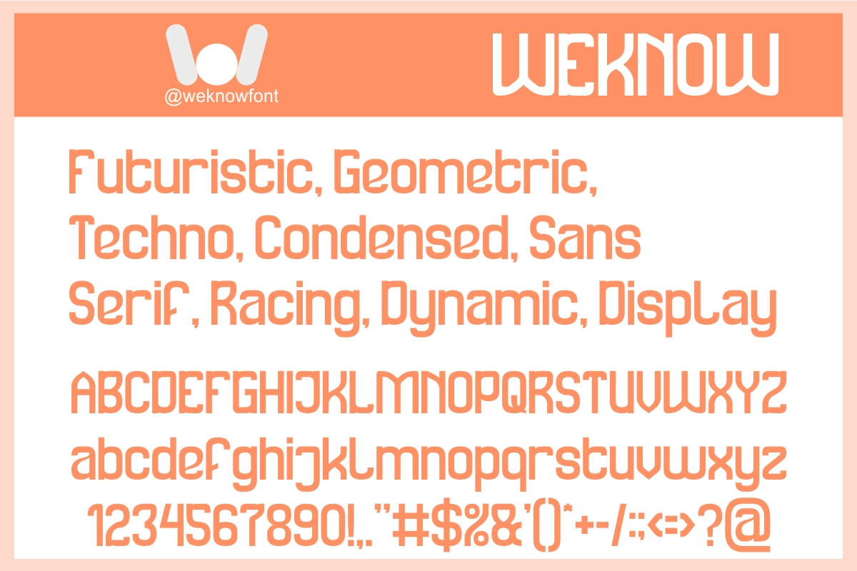 Speed Racer Font, a Sans Serif Font by weknow (Photo 4 of 8)