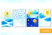 Day and night. Watercolor Collection, a Texture Illustration by Color_Brush (Thumbnail 6 of 10)