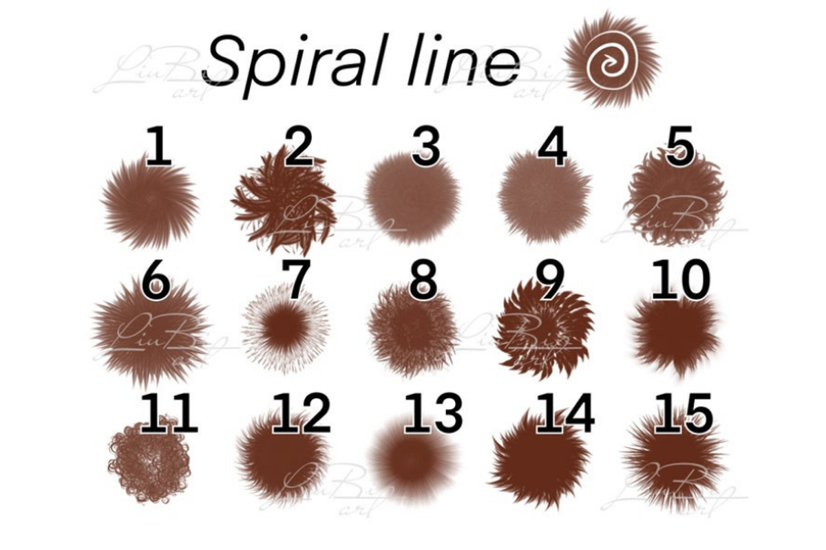 30 Procreate Fur Brushes Set, a Brush Add-On by LiuBi Art (Photo 6 of 6)