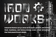Steel Frame Modern Industrial Font, a Font by PutraCetol Studio (Thumbnail 4 of 5)