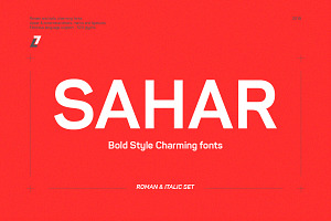 Sahar Bold (Roman & Italic)
