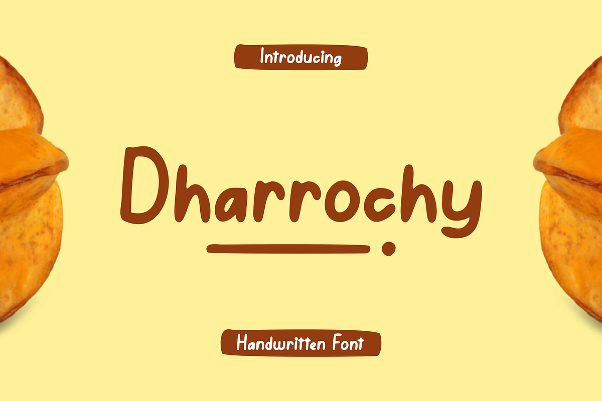 Dharrochy - Font, a Handwritten Font by artchiles_design (Photo 1 of 5)