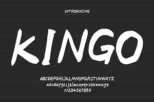 Kingo Handwritten Font