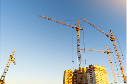 Construction crane. Huge crane, an Industrial Photo by darksoul72